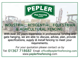 Pepler Fine Fencing Ltd serving Wantage and Grove - Agricultural Services