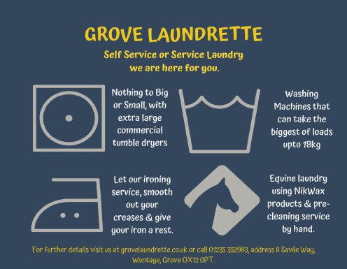 Grove Laundrette serving Wantage and Grove - Equestrian