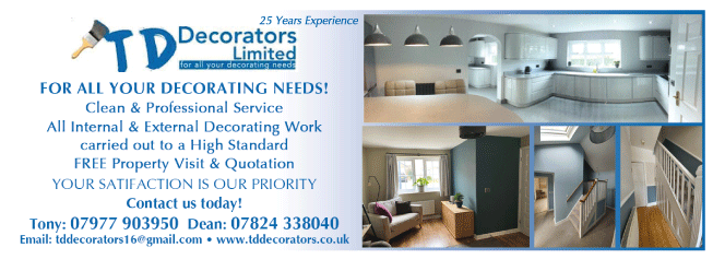 TD Decorators Ltd serving Winterbourne - Painters & Decorators