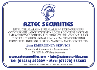 Aztec Securities (Nationwide) serving Winterbourne - Alarms