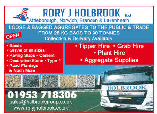 Rory J Holbrook Ltd serving Wymondham - Aggregate Suppliers