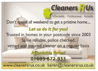 Cleaners R Us serving Wymondham - Domestic Cleaners