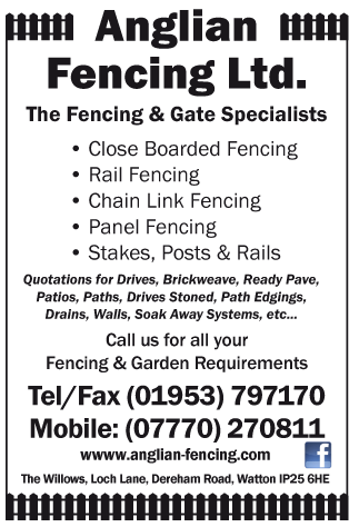 Anglian Fencing Ltd serving Wymondham - Fencing Services