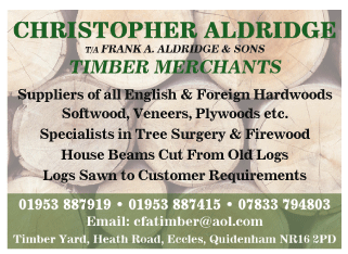 Christopher Aldridge T/A Frank A. Aldridge & Sons serving Wymondham - Timber Merchants