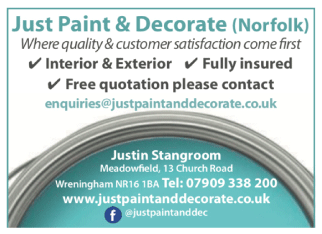 Just Paint & Decorate (Norfolk) serving Wymondham - Painters & Decorators