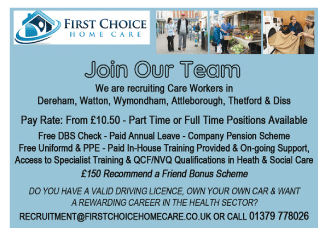 First Choice Home Care serving Wymondham - Recruitment