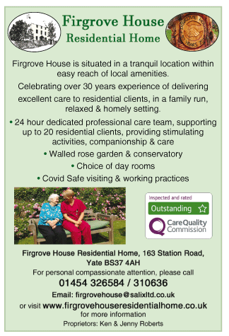 Firgrove House Residential Home serving Yate and Chipping Sodbury - Residential Homes