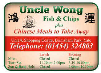 Uncle Wong serving Yate and Chipping Sodbury - Takeaways