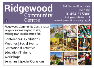 Ridgewood Community Association serving Yate and Chipping Sodbury - Halls For Hire