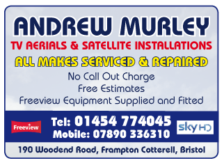 Andrew Murley serving Yate and Chipping Sodbury - Television Sales & Service