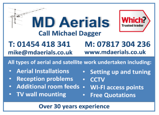 M.D. Aerials serving Yate and Chipping Sodbury - Aerials