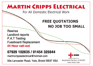 Martin Cripps Electrical serving Yate and Chipping Sodbury - Electricians