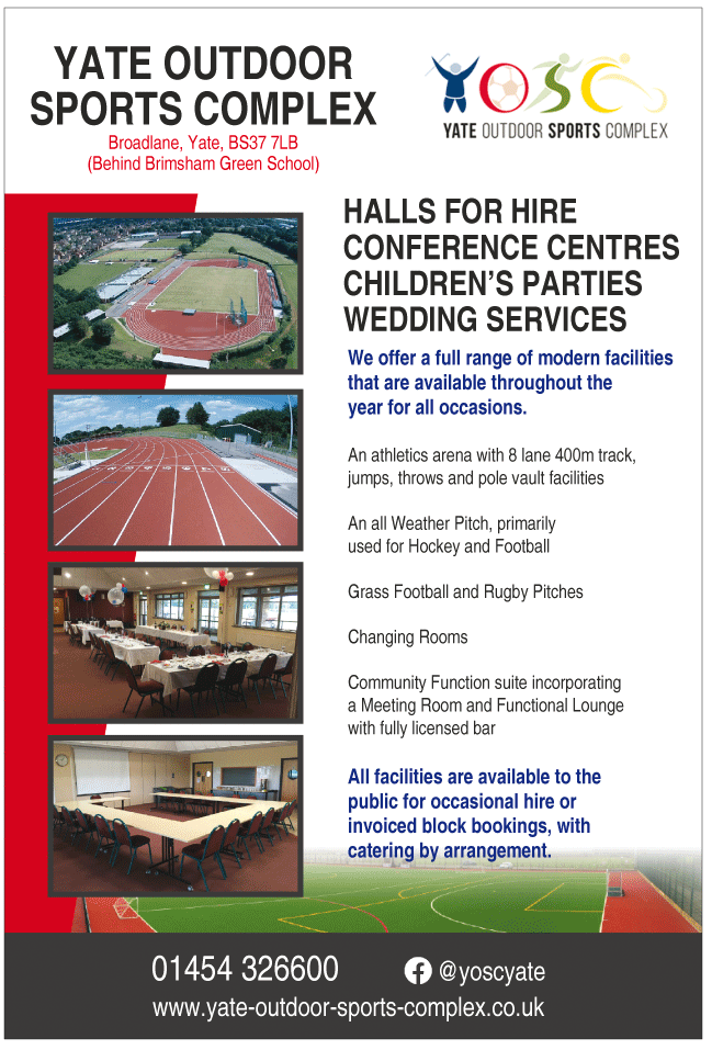 Yate Outdoor Sports Complex serving Yate and Chipping Sodbury - Halls For Hire