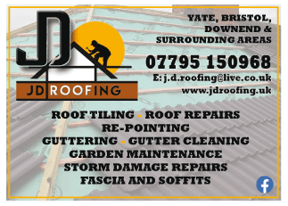 J.D. Roofing serving Yate and Chipping Sodbury - Guttering & Fascias